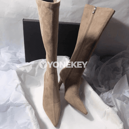 Aýal-gyzlar üçin gyş stiletto topukly zamşa injik ädikler