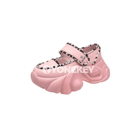 Zenanlar üçin rhinestone bezegli, ýokary ökçeli Mary Jane köwüşler
