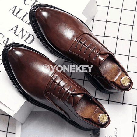 Erkekler üçin klassik oxfords deri köwüşler, ofis we toý üçin