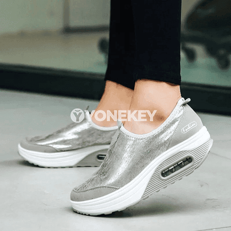 Zenanlar üçin gündelik slip-on loafer köwüşler, giň agyzly rahat model