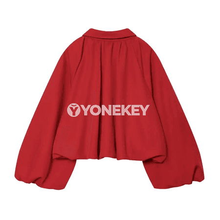 Zenanlar üçin ýeňil, giň kesimli moda bomber kürte