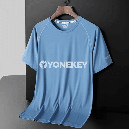 Erkekler üçin ýeňil, dem alýan gündelik futbolka, 6XL çenli