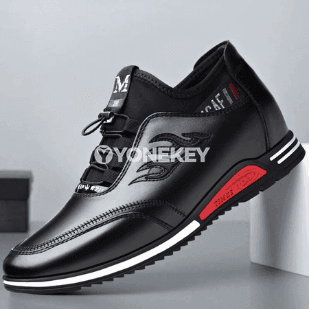 Erkekler üçin ýeňil deri köwüşler, slip-on, gündelik we işewür stili