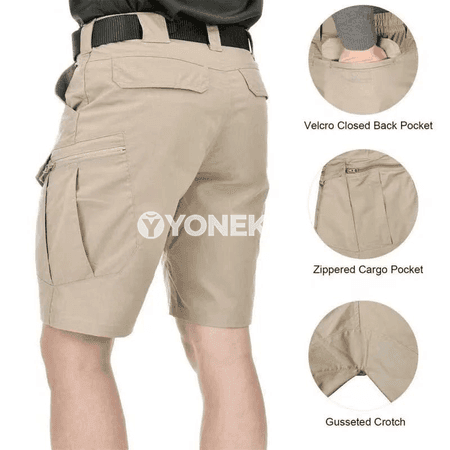 Erkekler üçin outdoor cargo şortik: ýeňil, amatly we çalt guradýan