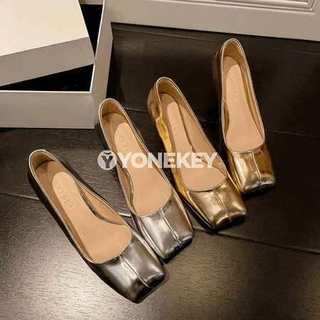 Zenanlar üçin ýokary ökjeli retro aýakgap, inçe ökjeli elegan model