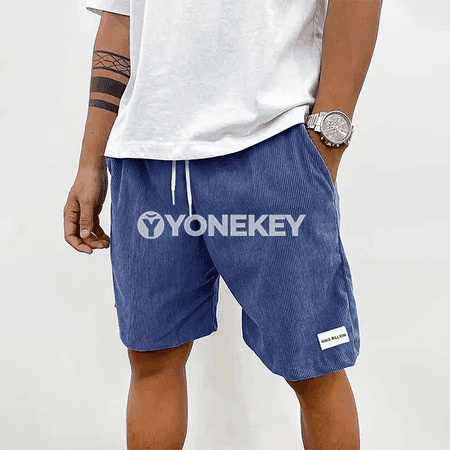 Erkekleriň ýazlyk baggy şortikleri, rahat we ýeňil gündelik model