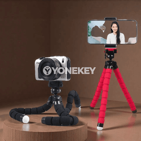 Mobil telefon üçin çeýe tripod, oktopus görnüşli mini saklaýjy