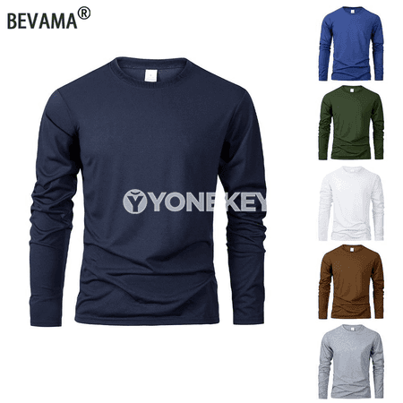 Erkekler üçin uzyn ýeňli gündelik futbolka, dem alýan rahat model