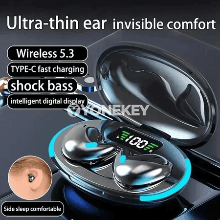 X55 simsiz Bluetooth nauşnik, ses peseldiji, sport üçin amatly