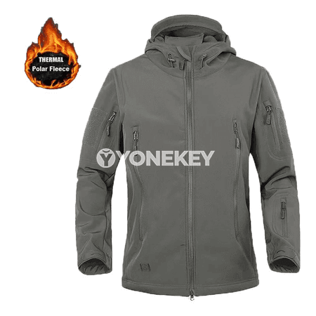 Erkekler üçin ýyly softshell kurtka we taktik balak, açyk howa üçin