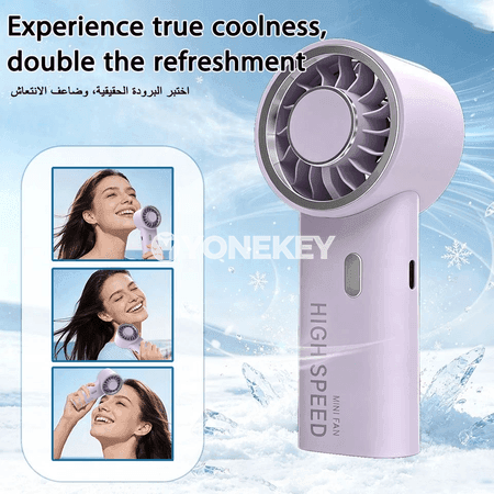 USB görnüşli göçme elde fan, zarýad edilýän kiçi fan