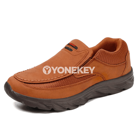 Erkekler üçin retro stilindäki kanwa loafers, ýeňil gündelik aýakgap