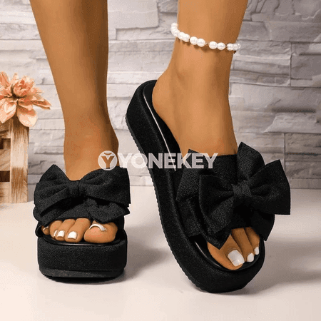 Aýal-gyzlar üçin moda şypbyklary, goýy tabanly, rahat açyk aýakgap