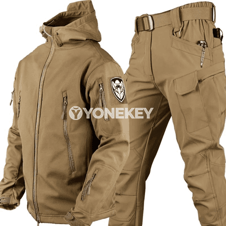 Erkekler üçin gyş taktiki fleece kostýum, 2 bölek