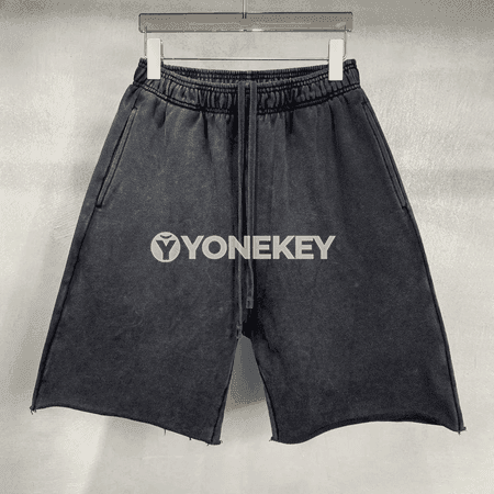 Erkekler üçin retro vintage pagta şortik, tomuslyk gündelik rahat model