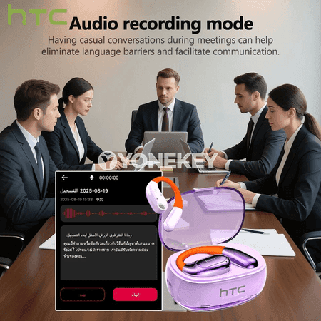 HTC NE36 AI terjime edýän simsiz açyk gulak nauşnikler, HiFi ses