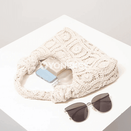 Zenanlar üçin boho gülli tomus sumkasy, syýahat üçin