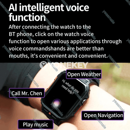 Bluetooth jaňly sport akylly sagat, Android/iOS üçin suwa durnukly