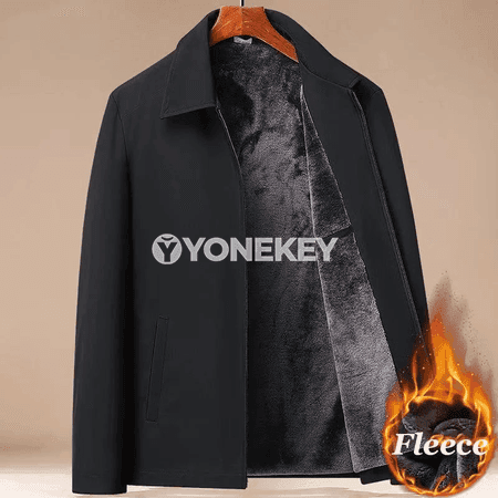 Erkekler üçin gyş kurtkasy, ýyly fleece içlikli, kapýuşonly
