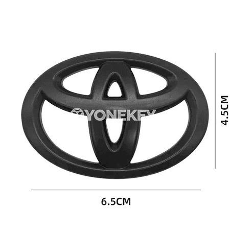Toyota üçin karbon görnüşli rul bezeg stikeri 6.5×4.5 sm