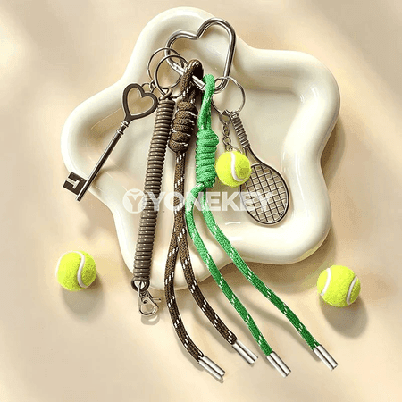 Tennis şekilli açarlyk — sport sumka bezegi