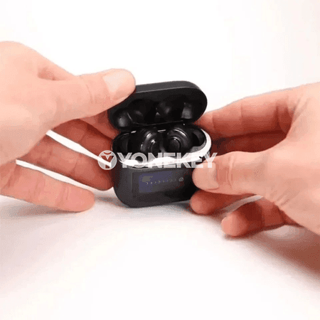 Original TWS Bluetooth simsiz nauşnikler, LED displeýli