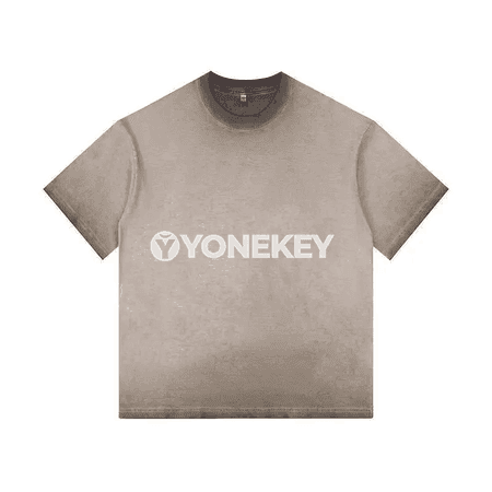 Erkekler üçin ýumşak casual futbolka, gradient reňkli