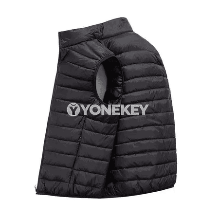 Erkekler üçin ýeňsiz ýyly penjek, galyň pamykly klassiki vest