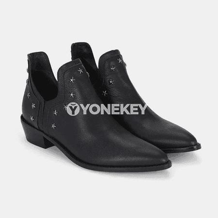 Aýal-gyzlar üçin täze ankle boots, inçe ökjeli, gara we goňur