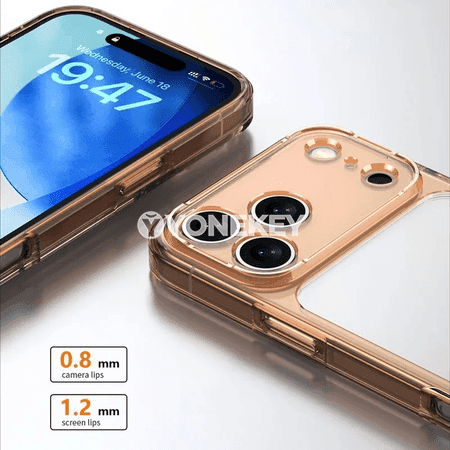 iPhone 17Air/17/17 Pro üçin transparent şokdan goragly gap