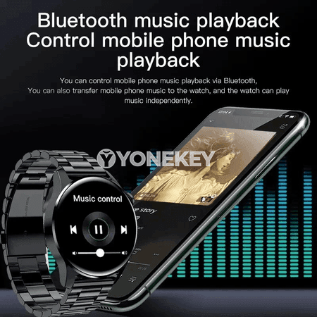 GPSli akylly sagat 5 Pro, Bluetooth jaňy, AMOLED ekran, sport üçin