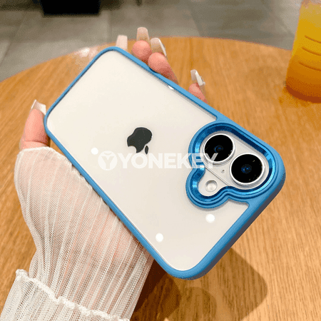 iPhone üçin premium gidrid gorag gapagy, metal halka we akril