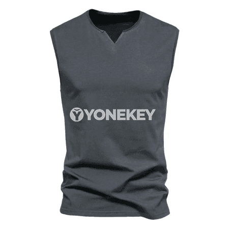Erkekler üçin ýeňil sport tank-top köýnegi, tomuslyk rahat model