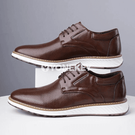 Erkekler üçin pu köwüşli klassik oxfords — ýaz güýz üçin