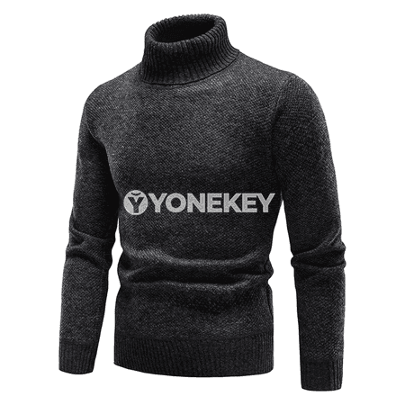 Erkekler üçin ýyly fleece sviter, beýik boýunly, güýz-gyş