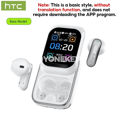 HTC NE48 Bluetooth simsiz nauşnikler, AI terjime, ses azaldyşly