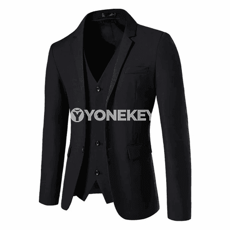 Erkekler üçin ýeňil klassik blazer, iki düwme