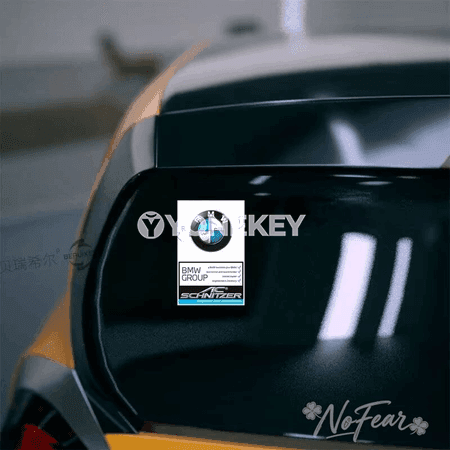 BMW M Power üçin penjire stikeri, 1 sany bezeg emblemasy