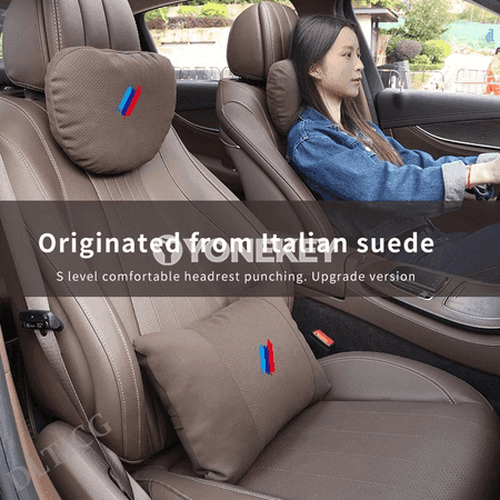 BMW üçin ýumşak boýun daňyjy ýassyk – headrest we lombar goldawy