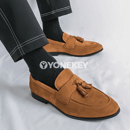Erkekler üçin ýeňil klassik loafers köwüşler, iş we gündelik geýim üçin