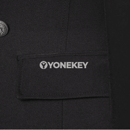 Aýally ýeňil boýunly uzyn ýeňli düwmejikli moda penjek
