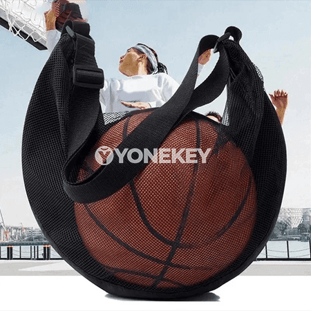 Basketbol üçin tor sumka, fermuarly, ýeňil we amatly