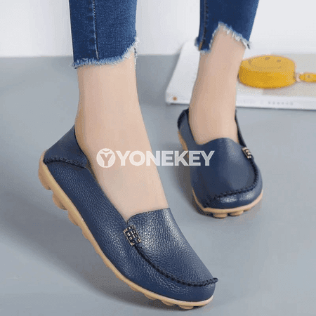 Zenanlar üçin bezegli lakly baletka köwüşleri, ýeňil loafers