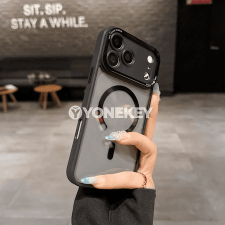 iPhone 11-18 üçin HD açyk magnitli gorag örtügi