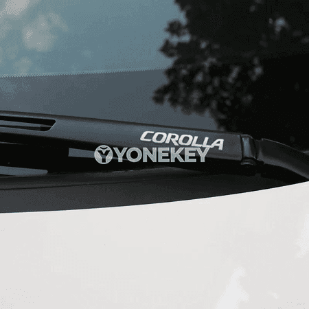 Toyota üçin gapy tutawaç bezegi — 4 sany metal stikeri
