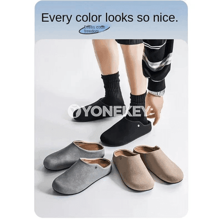 Erkekler üçin slip-on tomusky köwüş, ýumşak we rahat günlük model