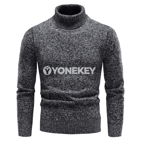 Erkekler üçin ýyly fleece sviter, beýik boýunly, güýz-gyş