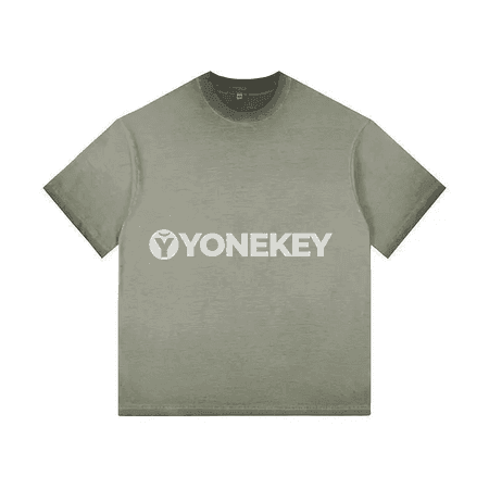 Erkekler üçin ýumşak casual futbolka, gradient reňkli