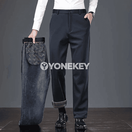 Erkekler üçin ýyly gyş klassik balak, ýokarky tertipli forma