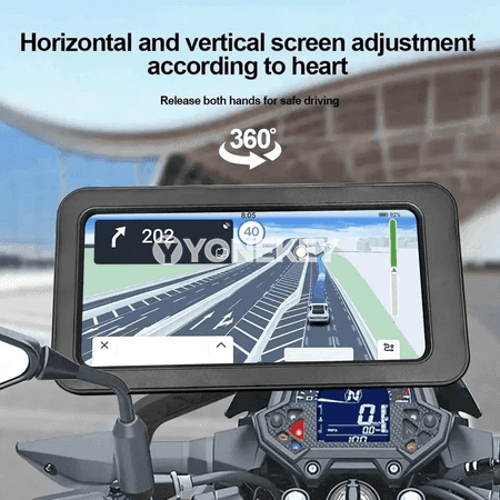 Welosiped we motosikl üçin suw geçirmeýän telefon saklaýjy, 360°